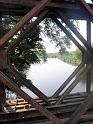 Firts look at the Lukenie river on top of old Bayley bridge - Lodja